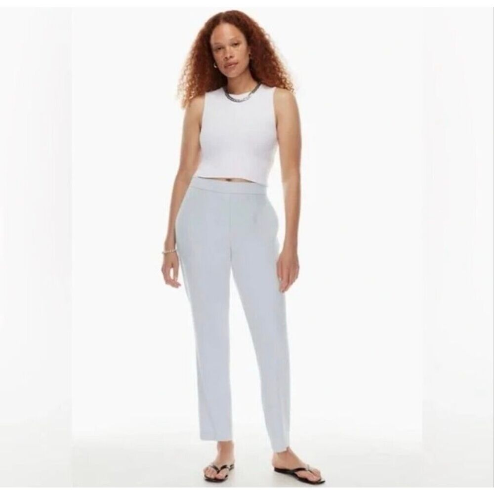 Aritzia Babaton Conan cropped pants in a light blue size 6
